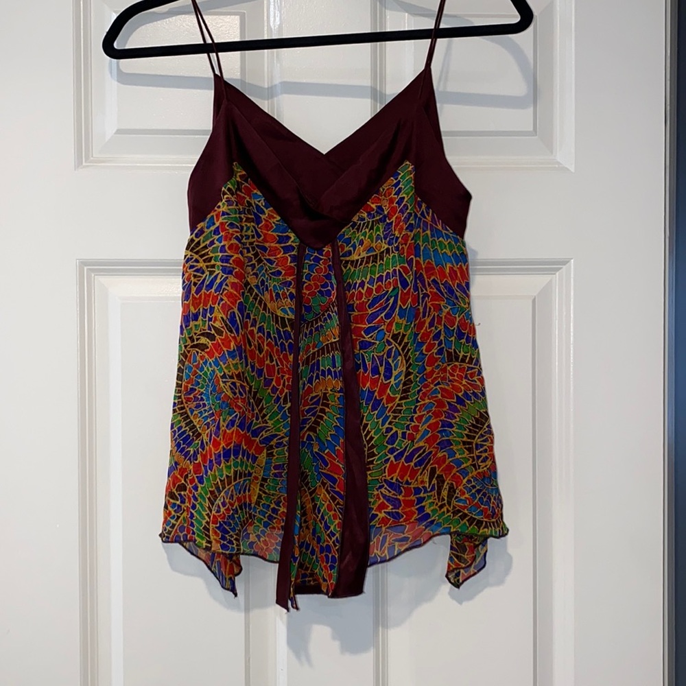 Diane Von Furstenberg Silk Asymmetrical Camisole